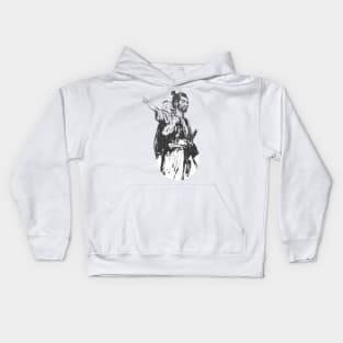 lone wolf and cub Kids Hoodie